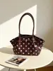 Bolso de Mano Retro de Lunares Transfronterizo 2026 Versión Coreana Gran Capacidad Bolso de Hombro Nuevo Bolso Tote Casual para el Trabajo