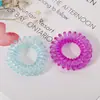 Diadema de banda de goma personalizada de Corea del Sur, anillo para el pelo de cable telefónico, anillo de bobina eléctrica, diadema para mujeres y niños, cuerda de teléfono, fábrica, venta al por mayor