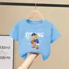 Ropa para Niños Camiseta de Manga Corta para Niños Ropa de Verano 2026 Nuevo Estilo Niños Tallas Mediana y Grande Niños Algodón Puro Verano Camisetas de Verano para Niños Camisetas de Moda