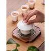 Almohadilla Creativa para Tetera de Nogal para el Hogar, Soporte para Olla, Tapete para Taza, Tapete para Té, Accesorios para Juego de Té Kung Fu para Ceremonia del Té