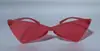 2023 Nueva moda de moda callejera de moda Gafas de sol con montura de mariposa con personalidad Gafas de color gelatina integradas