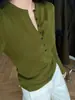 Suéter tejido de punto con cuello en V estilo Old Money para mujer, colección otoño/invierno 2026, capa interior ajustada, suéter de lana, top de punto vintage
