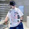 Traje de Polo de Manga Corta para Niños de Verano Ropa Nueva para Niños Shorts de Mezclilla para Niños Conjunto de Dos Piezas Camiseta para Adolescentes