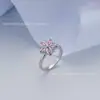 Anillo Giratorio Abierto para Alivio del Estrés con Diamantes, Versátil y de Alta Gama, Anillo Giratorio Color-Conservante Chapado en Cobre, Unisex, Mayoreo