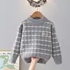 Tejidos Gruesos para Niños 2025 Otoño e Invierno Nuevos Tejidos Coreanos para Niños Tejidos con Forro Polar para Niños Venta al por Mayor