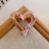 Horquilla de acetato retro amor Corea del Sur temperamento femenino pinza de tiburón mediana parte trasera de la cabeza agarre simple tocado de alto nivel