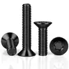 Acero Inoxidable 304 Cabeza Avellanada Negra Torx Interno Tornillos Antirrobo Tornillos de Máquina Cabeza Plana Pernos Extendidos M2-M8