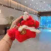 Pingente Cachecol Pônei de Pelúcia Pingente Dourado Yuan Bebê Presente de Ano Novo Chaveiro Criativo Ano do Cavalo Atacado