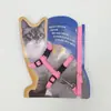 Spot atacado coleira para pet gato industrial peitoral traseiro corrente para gato multicolor opcional parafuso corda de gato fornecimento direto da fábrica