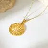 Colar Pingente Exclusivo de Aço Inoxidável Transfronteiriço Moda Europeia e Americana Feminino Corrente de Suéter 18K Joias Versáteis da Moda Atacado