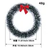 Guirnalda de Lazos Navideños Amazon 25-30cm Guirnalda Navideña de Lana Blanca y Verde Decoración Navideña para Escaparate de Centro Comercial