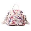 Nova bolsa de lona feminina 2025, bolsa portátil de ombro único, bolsa transversal dupla, bolsa de nylon oxford estampada da moda, bolsa para mães