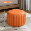 Banqueta Pequena para Uso Doméstico, Banqueta Baixa, Banqueta Pequena Tendência em Formato de Abóbora, Banqueta para Mesa de Centro de Sofá da Sala de Estar, Banqueta Redonda, Puff Simples, Banqueta para Trocar de Sapato