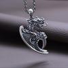 Colgante de dragón volador de plata de ley 925 con diseño de dragón de la suerte, colgante único para hombre, estilo retro dominante, colgante de moda, collar de joyería para mujer