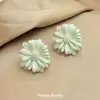 Aretes de Tachuela de Flor de Margarita Estilo Coreano Estilo Hada Accesorios de Aretes Frescos y Coloridos Pendientes de Personalidad Dulce y de Moda Accesorios para Orejas