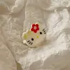 Mini Pinza para el Cabello de Gato Kt de Doble Cara Pinza para el Cabello de Acrílico Lindo Dulce Dibujo Animado Pinza para el Cabello Hello Kitty Accesorio para el Cabello con Lazo