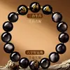 Pulseiras de Obsidiana Prateada Fornecidas de Fábrica para o Ano do Cavalo de 2026, Ano de Nascimento do Zodíaco, Pulseiras de Cristal de Harmonia Tripla e Afinidade Tripla Atacado