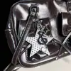 Tecido Poá Estrela Pingente Estilo Ins Coreano Nota Musical Estrela Ornamento Pendente Colar para Mulheres Design de Nicho Corrente para Suéter