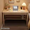 Escritorio de Madera Maciza Estilo Chino para Uso Doméstico en el Dormitorio con Cajones, Escritorio de Oficina de Computadora Multifuncional Engrosado, Mueble Escritorio para Estudiantes