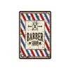 Pintura de hojalata retro americana decoración de pared de barbería pintura decorativa de ambiente colgante monopolio transfronterizo