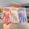 Guantes de Invierno de Dedos Completos Cálidos para Niños Niñas Estudiantes Escritura Lisos Lindos Color Puro Nuevos