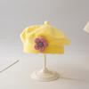 Gorro de Otoño e Invierno para Bebé de Mujer Bebé Saliendo en Otoño Boina para Bebé Gorro de Lana de Luna Pequeña Coreano 6 a 12 Meses