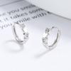 Pendientes de plata de ley 925 con forma de corazón para mujer, verano 2022, nuevo estilo, diseño personalizado, sencillos, combinables, elegantes, joyería para las orejas.