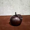 Adorno de Manzana Tallada en Madera de Palo de Rosa Fruta de Madera Decoración para Gabinete de Sala de Estar del Hogar Artesanía Regalo de Inauguración de Casa