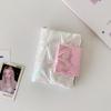 Versão Coreana M5 Álbum de Cartas de Folha Solta Brilhante Perolado para Meninas com Fecho Magnético Diário de Mão para Estudantes Caçando Estrelas Álbum de Armazenamento 3 polegadas
