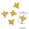 62 Estilos Colgantes Pequeños de Acero Inoxidable con Doble Agujero Abeja Flor Concha Marina Colgante Doble Accesorios DIY Accesorios de Acero de Titanio Venta al por Mayor