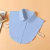 Gola Falsa Camisa Feminina Versátil Gola Falsa Gola de Camisa Poliéster Algodão Decorativa Gola Alta Gola Pontuda Acessório de Gola Falsa Transfronteiriça