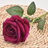 Canto de Rosa Artificial de Flanela Rosa Rosa Dia dos Namorados Celebração de Casamento Decoração de Casa Parede de Flores Cascata Flor Artificial Flor de Seda Artificial
