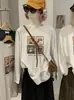 KEKEZOON Camiseta de Manga Larga con Cuello Redondo y Estampado de Gatos y Perros de Cuatro Diseños, Corte Holgado, de Longitud Media, Venta al por Mayor 9058