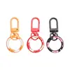 Anillo de Llavero Pintado Color Caramelo Colgante de Resorte Hebilla de Resorte Donut Accesorios para Llavero DIY Colgante para Bolso