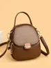 Nova Bolsa para Celular 2026 Fashion Versátil Bolsa de Mão para Mães, Grande Capacidade, Multicamadas Couro Macio Bolsa Pequena de Ombro Transversal