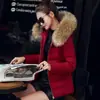 2025 Ropa Nueva de Algodón para Mujer Ropa de Algodón Europea y Americana Talla Grande para Mujer Ropa de Algodón Coreana Chaquetas de Algodón Cortas de Moda con Cuello Grande de Piel Modernas
