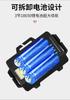 Farol ao ar livre de liga de alumínio de alta potência de longa duração ultra-brilhante de longo alcance bateria de lítio zoom holofote de pesca farol ultra-brilhante