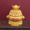 Enfeite Personalizado de Orelha Yuanbao Bacia do Tesouro para Sala de Estar, Escritório, Atração de Riqueza, Artesanato, Presente de Inauguração, Display Rotativo