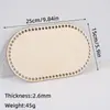 Lascas de Madeira Cortadas a Laser com Furos, Placa de Madeira, Tiras de Tecido, Cesta, Base de Madeira, Base de Madeira Crochê à Mão, Placa de Tecelagem DIY