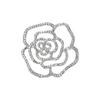Broche de camelia hueca de estilo fragante, diseño de alta gama para mujer, estilo nicho, accesorio para chaqueta de traje que combina con todo.