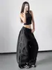 Calças pretas de secagem rápida estilo hip-hop para mulheres, novo modelo de verão 2026, calças jogger de corte solto, calças esportivas casuais