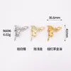 Broche Metálico de Peixe Dourado Corsage Vintage Fashionável Fecho Acessório para Roupa Pino Antiderrapante