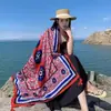 Lago Salado Chaka Noroeste Grande Turismo Estilo Étnico Bufanda Bufanda Nueva de Verano para Mujer Playa Marina Chal Protector Solar Delgado