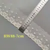 Encaje de malla popular de seda de leche bordado de 7 cm, ribete bordado, hermosa lencería de espalda, puños, escote, accesorios para el dobladillo de la falda