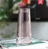 Vaso de Pintura Dourada Celebridade da Internet Vidro Transparente Sala de Estar Ornamentos de Flores Decorativos Criativo Simples Nórdico Flor de Água Arranjo