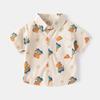 Camisas Estampadas para Niños 2026 Verano Estilo Coreano Camisas de Manga Corta para Bebé Camisas de Moda con Estampado Digital para Niños Venta al por Mayor