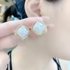 Aretes de Aguja de Plata 925 2025 Nuevos Aretes de Diseño Nicho Moderno con un Toque de Alta Gama y Temperamento Elegante, Aretes al por Mayor