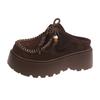 Zapatos Birkenstock Retro Zapatos Lazy Bean Pantuflas para Mujer 2025 Nuevo Otoño Mocasines Casuales de Suela Gruesa para Ponerse sin Atar