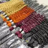 Extensões de Cabelo Onda Profunda de Cabelo Cru, Pacotes de Cabelo, Cabelo Humano Real, Trançando Cabelo Humano