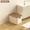 Caja organizadora estilo crema, caja de almacenamiento, organizador de artículos varios, cesta de almacenamiento de plástico, organizador de ropa interior y calcetines para dormitorio